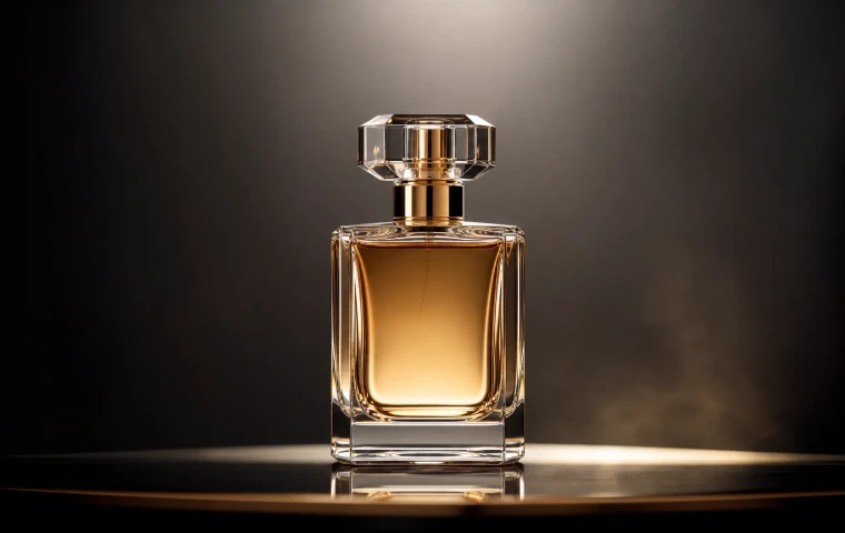 Perfume bottle before and after product background removal